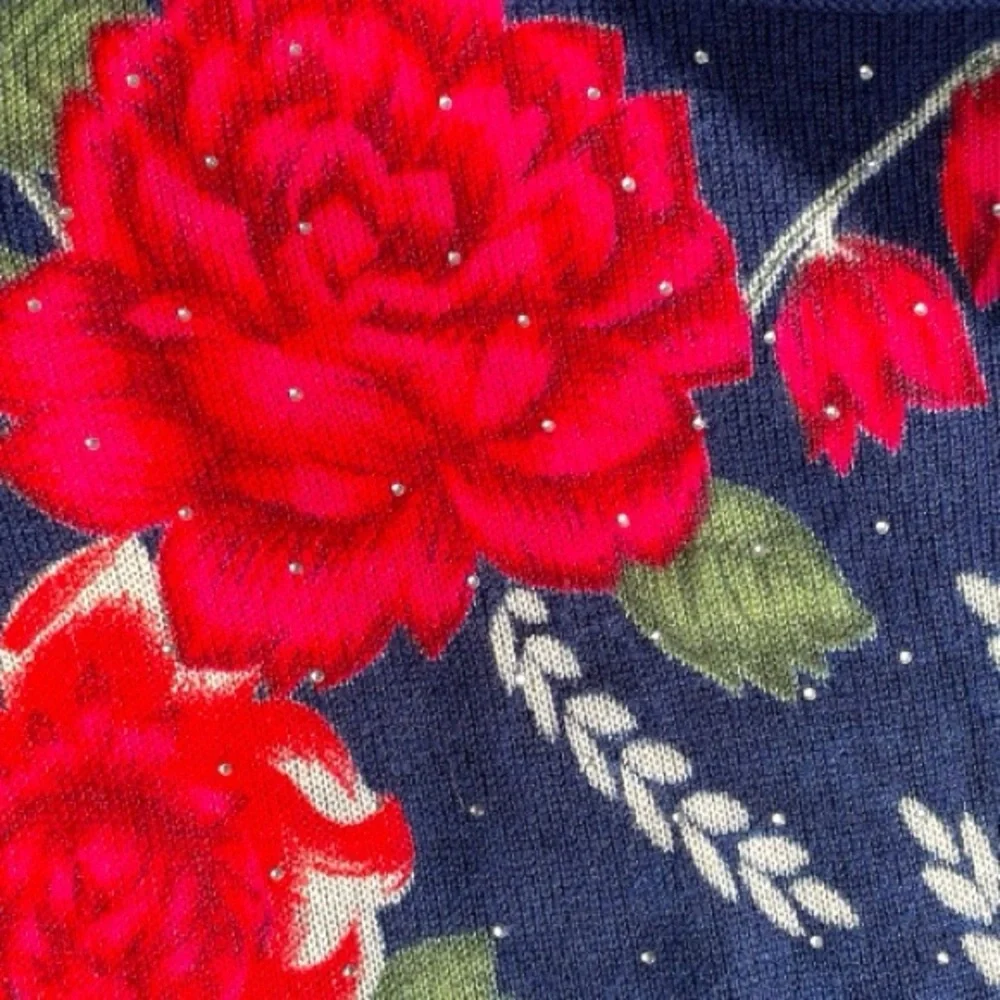 Emily Daniel’s sweater, size PM, acrylic, fine lightweight knit, for spring